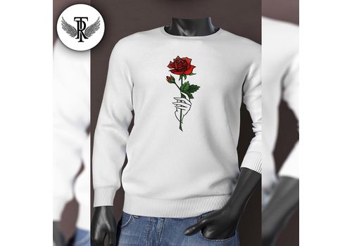 Sweat Blanc vintage flower -Tag Ropa- au meilleur prix au Maroc