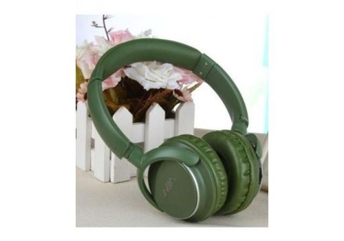 Casque Bluetooth NIA Q1 avec Microphone Radio FM support Micro SD / Auxiliaire - Vert au meilleur prix au Maroc