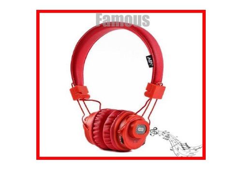 Casque Sans Fil Bluetooth HAUTE QUALITE, Baf Haut Parleur (Speaker), Carte Memoire, AUX, radio FM, Micro - Rouge au meilleur prix au Maroc