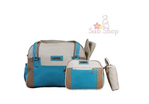 Pack bébé : Sac à langer 3 pièces - Bleu au meilleur prix au Maroc