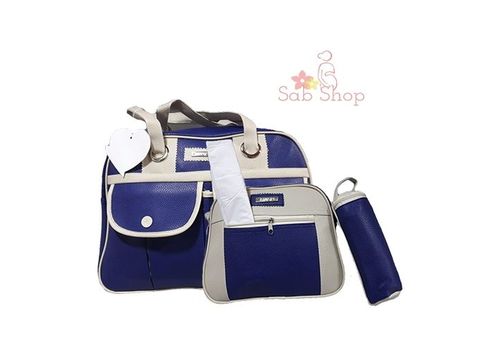 Pack bébé : Sac à langer 4 pièces Bébé - Bleu Foncé au meilleur prix au Maroc