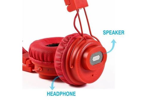Casque Sans Fil Bluetooth HAUTE QUALITE, Baf Haut Parleur (Speaker), Carte Memoire, AUX, radio FM, Micro - Rouge au meilleur prix au Maroc