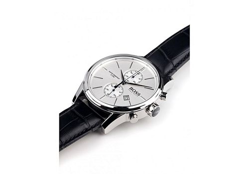 Montre avec Bracelet en cuir Boîtier en acier inoxydable - 1513282 - Noir au meilleur prix au Maroc