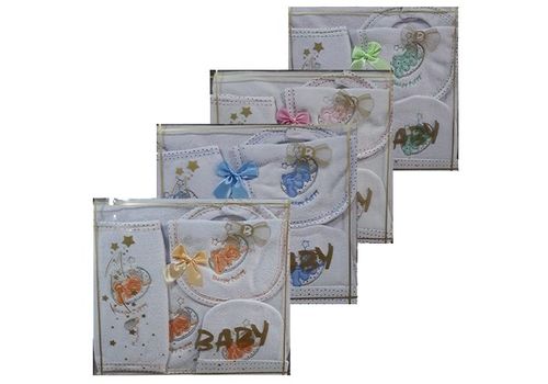 Peignoir + Serviette + Bonnet + Bavoir Pour Bébé 4 X 1- Bleu au meilleur prix au Maroc