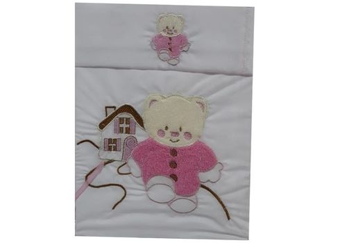 Bear - Couverture pour bébé 2 Pieces High Quality - Multifunctional en Coton - Rose 2 X 1 au meilleur prix au Maroc