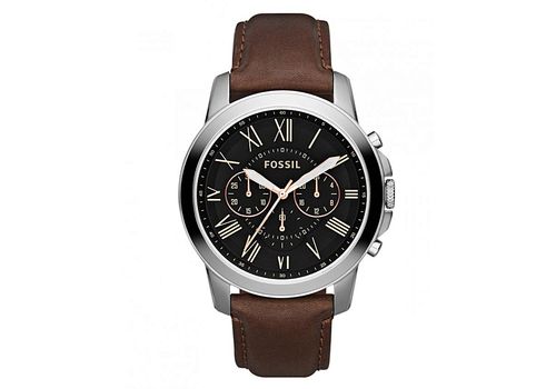 Coffret Montre Grant Chronographe + Bracelet en cuir tressé - Marron au meilleur prix au Maroc