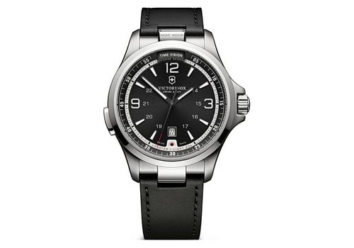 Montre 241664 Nuit Vision Mécanique Bracelet en cuir - Noir au meilleur prix au Maroc