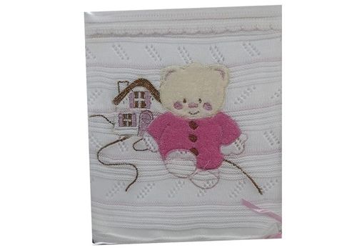 Bear - Couverture pour bébé 2 Pieces High Quality - Multifunctional en Coton - Rose 2 X 1 au meilleur prix au Maroc