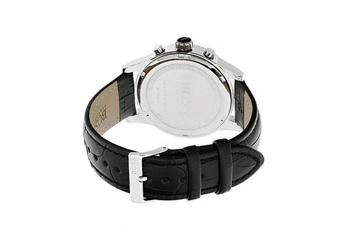 Montre avec Bracelet en cuir Boîtier en acier inoxydable - 1513282 - Noir au meilleur prix au Maroc