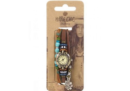 Montre Bracelet Bazaar Hippie Chic - Marron et Turquoise au meilleur prix au Maroc