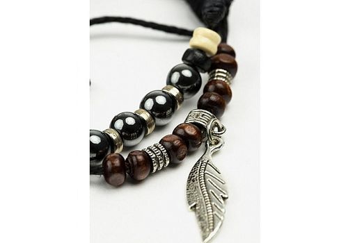 Montre Bracelet Luna Hippie Chic - Marron et Noir au meilleur prix au Maroc