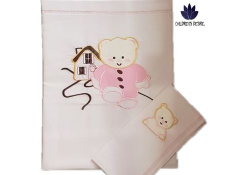 Drap housse et oreiller en coton pour lit bébé au meilleur prix au Maroc