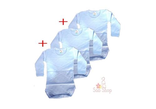 Bébé Lux Lot de 3 bodys bébé - Bleu - High Quality au meilleur prix au Maroc