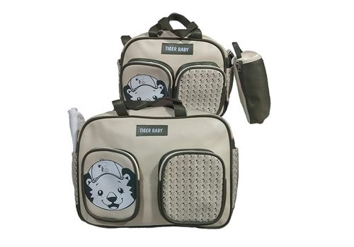 Pack Bébé Sac à langer 3X1 pièces - Baby Tiger -  Olive au meilleur prix au Maroc