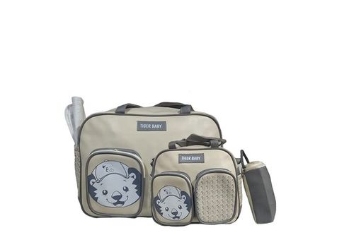 Pack Bébé Sac à langer 3X1 pièces - Baby Tiger - Gris au meilleur prix au Maroc