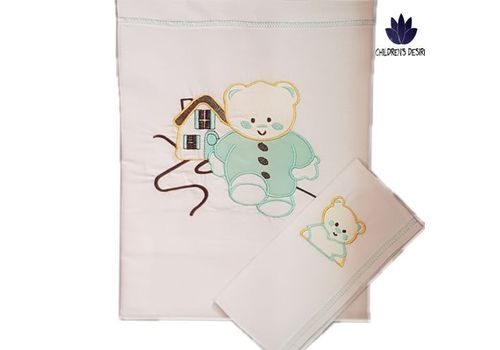 Drap housse et oreiller en coton pour lit bébé au meilleur prix au Maroc