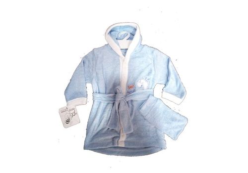 Peignoir + brosse de douche Pour Bébé 2X1 - Bleu au meilleur prix au Maroc