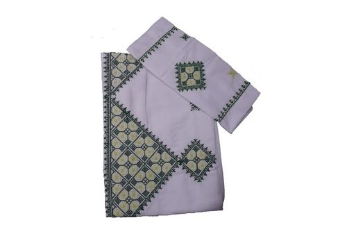 Traditional DRAPS Hande Made 100*150 CM + TAIE OREILLER 33*55 - Vert au meilleur prix au Maroc
