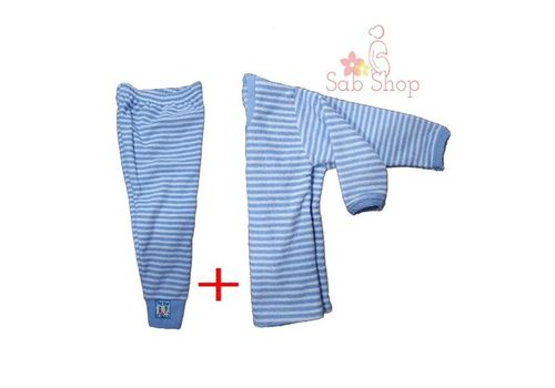 Pack Bébé Pyjama de Nuit - bodys bébé +pontallon - High Quality - Bleu au meilleur prix au Maroc