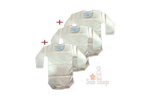 Bébé Lux Lot de 3 bodys bébé - Jaune - High Quality au meilleur prix au Maroc