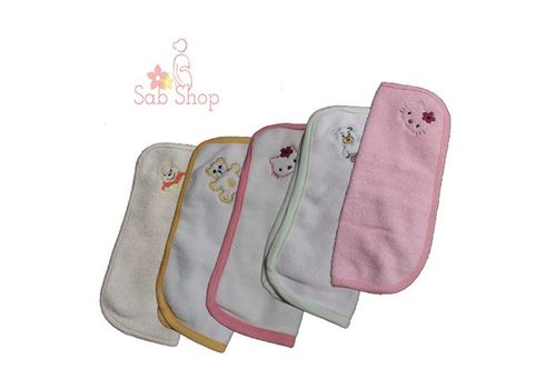 Pack de 5X1 Serviettes pour bébé Enfant Serviette de salive de bain en Fibre - Fille au meilleur prix au Maroc