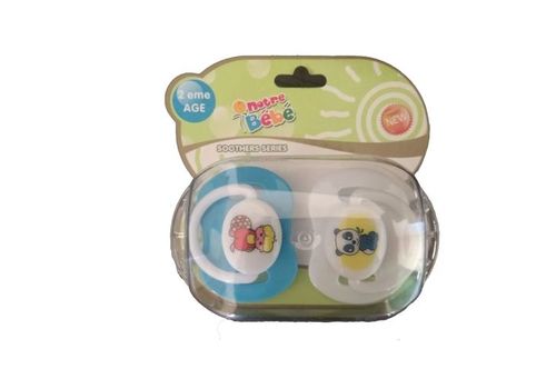 Pack 2 SUCETTES 6-18M PURE - Bleu & Blanc au meilleur prix au Maroc