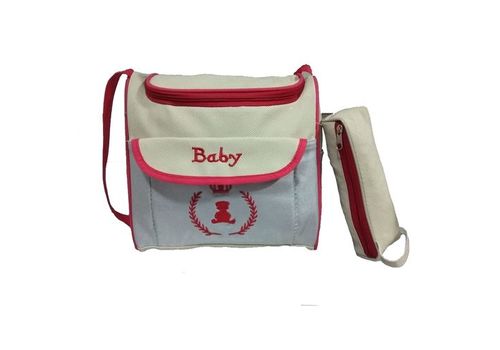Baby Pack bébé : Baby Sac à langer 3 pièces - Rouge & Gris au meilleur prix au Maroc