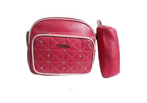 Pack My Baby : Sac à langer en Cuir 4 pièces - Rose au meilleur prix au Maroc