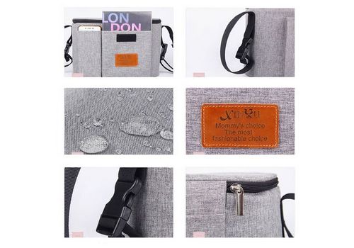 Sac À couches Pour Bébé Trucs Sac À Langer Poussette Organisateur Bébé Sac Pour la Maman - Gris au meilleur prix au Maroc