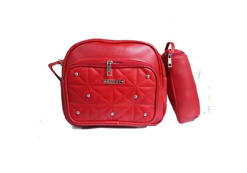 Pack My Baby : Sac à langer en Cuir 4 pièces - Rouge au meilleur prix au Maroc