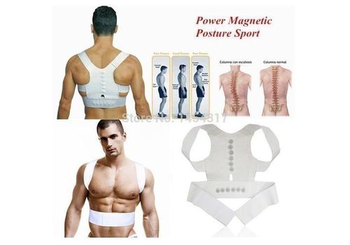 Correcteur de Posture Puissance magnétique arrière de l'épaule  support gilet de Support au meilleur prix au Maroc