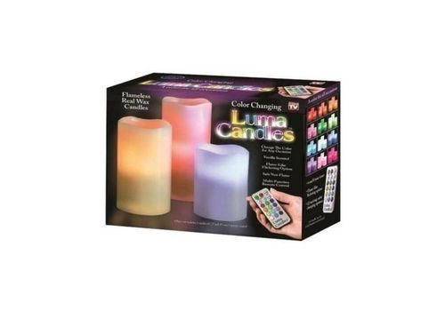 3 pièces bougies lumineux Luma candles au meilleur prix au Maroc