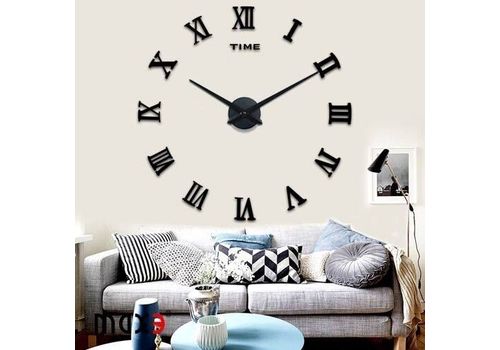 Nouveau mode creative DIY En Métal 3D simple numérique horloge murale noir au meilleur prix au Maroc