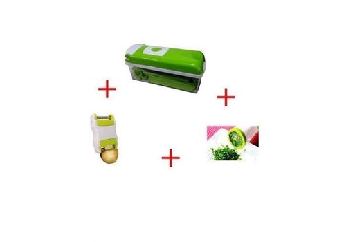 Pack de cuisine : Nicer Dicer Plus + Hachoir à Herbes Rotatif + Éplucheur à Légumes et Fruits. au meilleur prix au Maroc