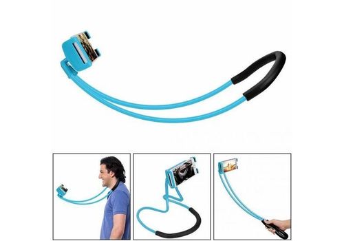 Support ajustable pour telephone et tablette -Bleu au meilleur prix au Maroc