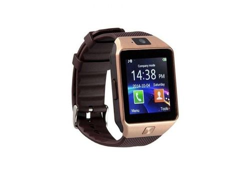 Nouveau Montre connectée Bluetooth & écran tactile & carte SIM - Marron au meilleur prix au Maroc