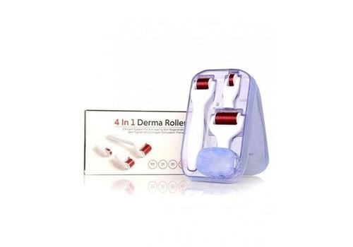 DERMA ROLLER System avec des aiguilles de titanium 4 in 1 au meilleur prix au Maroc