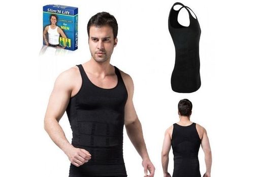 Débardeur Gainant Amincissant Pour Homme - Black au meilleur prix au Maroc