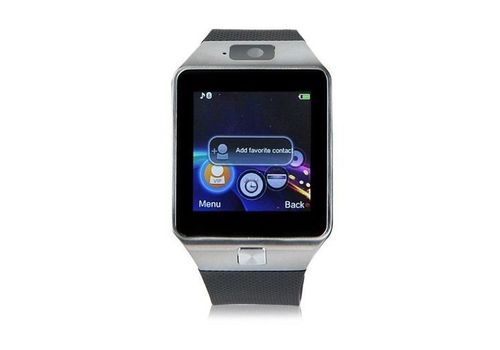 Montre connectée Bluetooth & écran tactile & carte SIM - NOIR et gris au meilleur prix au Maroc