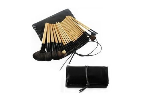 Pack 24 Pinceaux pour maquillage + Pochette au meilleur prix au Maroc