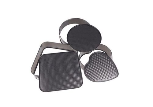 Nouveau 3 Non Bâton Gâteau Pan de Cuisson au four Plateau Boîtes Chaleur Carré Rond Ensemble au meilleur prix au Maroc