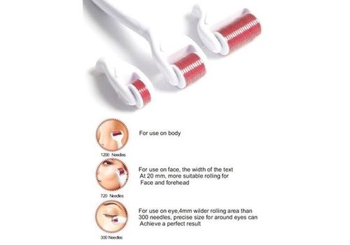 DERMA ROLLER System avec des aiguilles de titanium 4 in 1 au meilleur prix au Maroc
