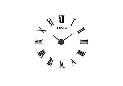 Nouveau mode creative DIY En Métal 3D simple numérique horloge murale noir au meilleur prix au Maroc