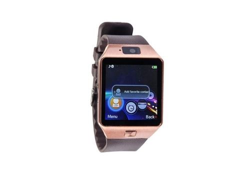 Nouveau Montre connectée Bluetooth & écran tactile & carte SIM - Marron au meilleur prix au Maroc
