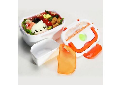 ELECTRIC LUNCHBOX BOITE A REPAS ELECTRIQUE ET CHAUFFE PLATS ORANGE au meilleur prix au Maroc