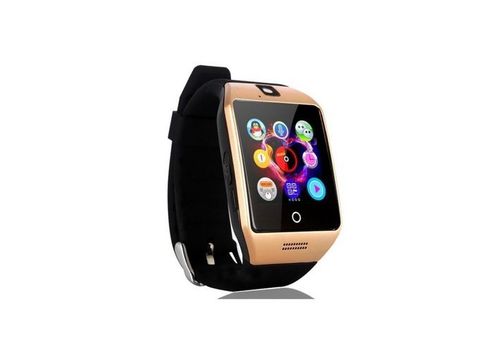 Montre connectée SMART Watch Q18 Ecran tactile 1.54" Bluetooth, Carte Sim - Gold au meilleur prix au Maroc