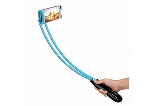 Support ajustable pour telephone et tablette -Bleu au meilleur prix au Maroc