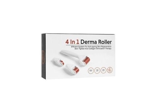 DERMA ROLLER System avec des aiguilles de titanium 4 in 1 au meilleur prix au Maroc
