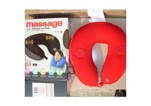 Oreiller Massage Avec Haut-Parleur MP3-Rouge au meilleur prix au Maroc