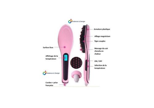 Brosse cheveux lissante électrique Magique au meilleur prix au Maroc